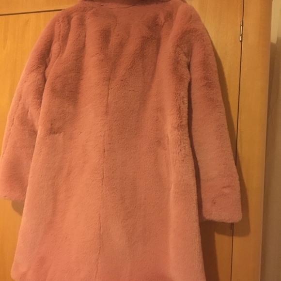 J Crew  Faux Fur Teddy Coat (Blush) color - Picture 5 of 6